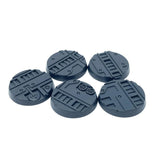 (0466) Five 25mm Necromunda Underhive Bases Warhammer 40k